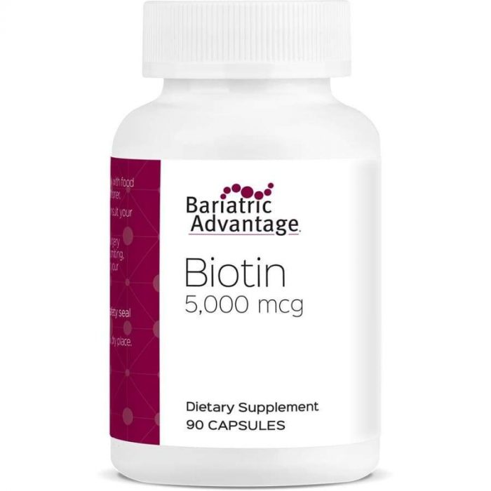 Bariatric Advantage Biotin 5,000 mcg Capsules (90ct) - Image 1