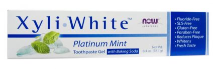 NOW XyliWhite Toothpaste Gel with Baking Soda 6.4 oz.